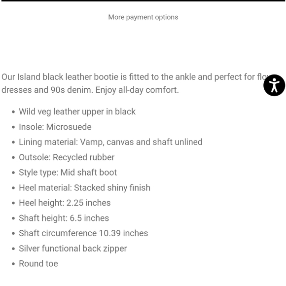 🆕 Kelsi dagger brooklyn Island Black Leather Bootie 6.5 - Picture 8 of 8